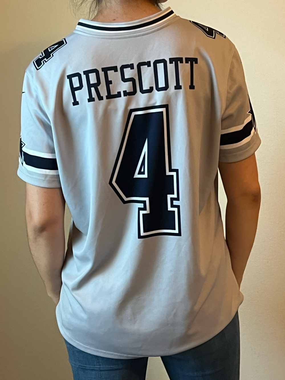 NFL OnField Apparel Dallas Cowboys #4 Dak Prescott Jersey- Large - Picture 2 of 9